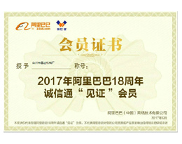 Alibaba patent certificate